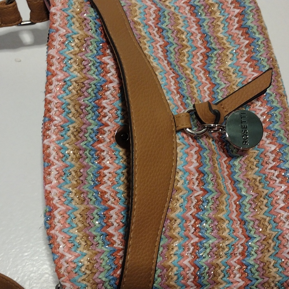 Rosetti Knitted Multi Color Glitter Shoulder Bag - image 5